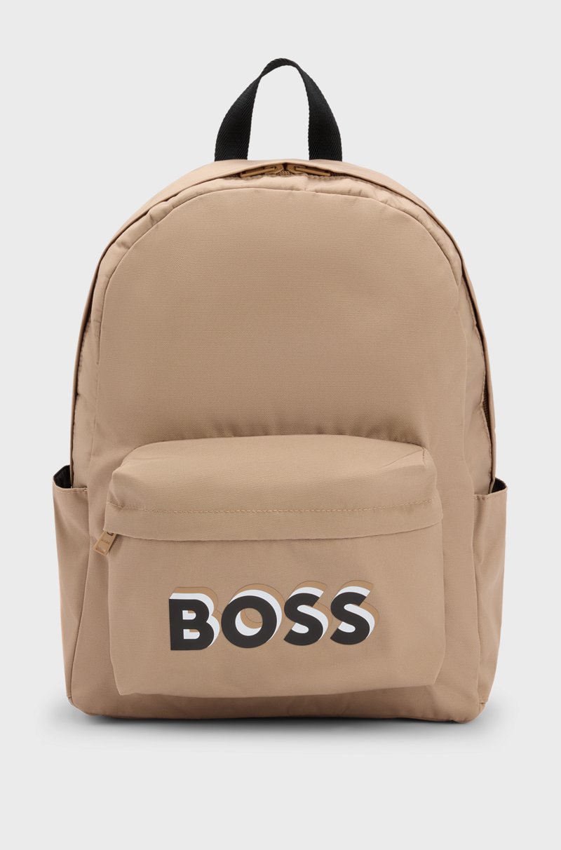 Hugo Boss Mochila de lona para niños con logo estampado Ofertas especiales