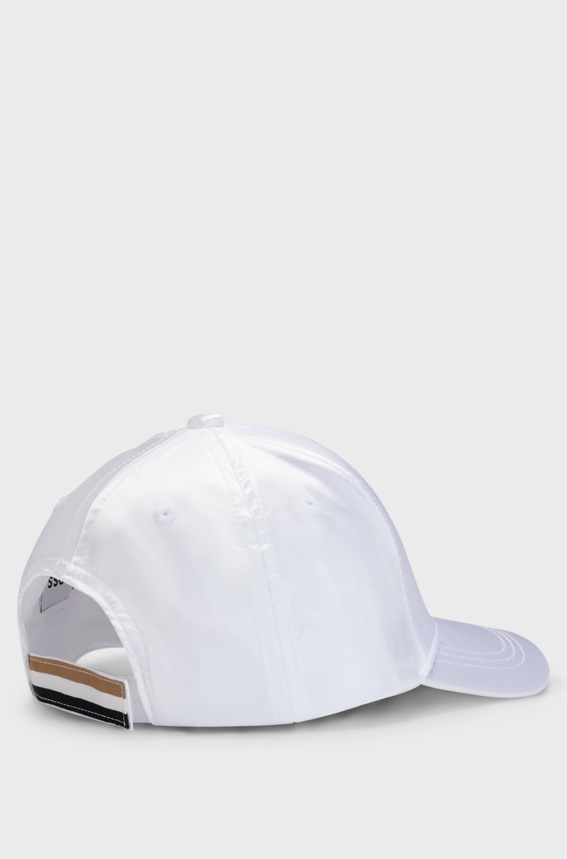 Hugo Boss Gorra de satén con logo estampado de goma para niños Rebajas de fin de temporada
