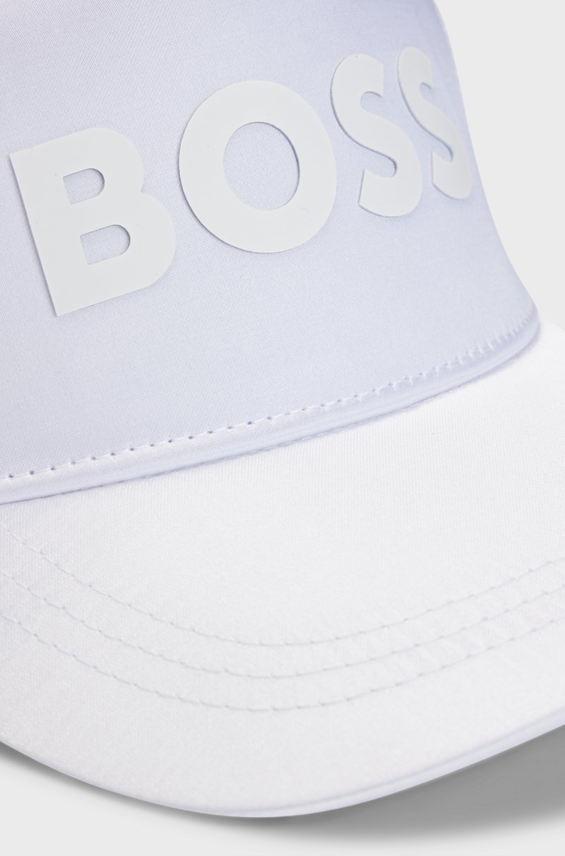 Hugo Boss Gorra de satén con logo estampado de goma para niños Rebajas de fin de temporada