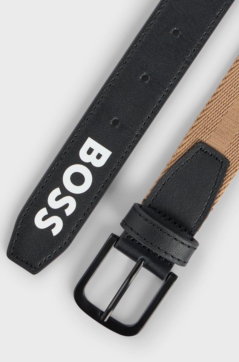 Hugo Boss Cinturón reversible en piel lisa y con textura para niños Precio ultrabajo