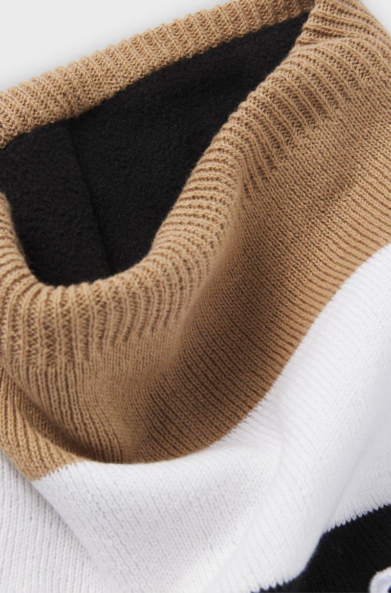 Hugo Boss Braga de cuello para niños con rayas de la marca y logo bordado Gran oferta