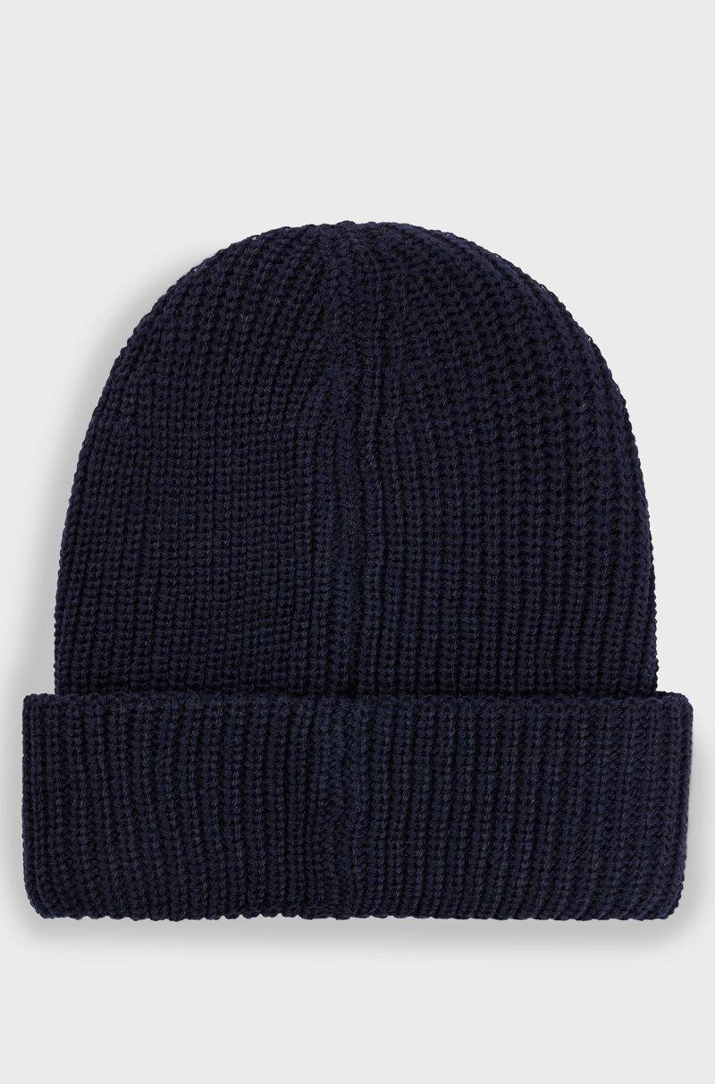 Hugo Boss Gorro de punto de doble capa para niños con detalle de la marca en felpa Descuento