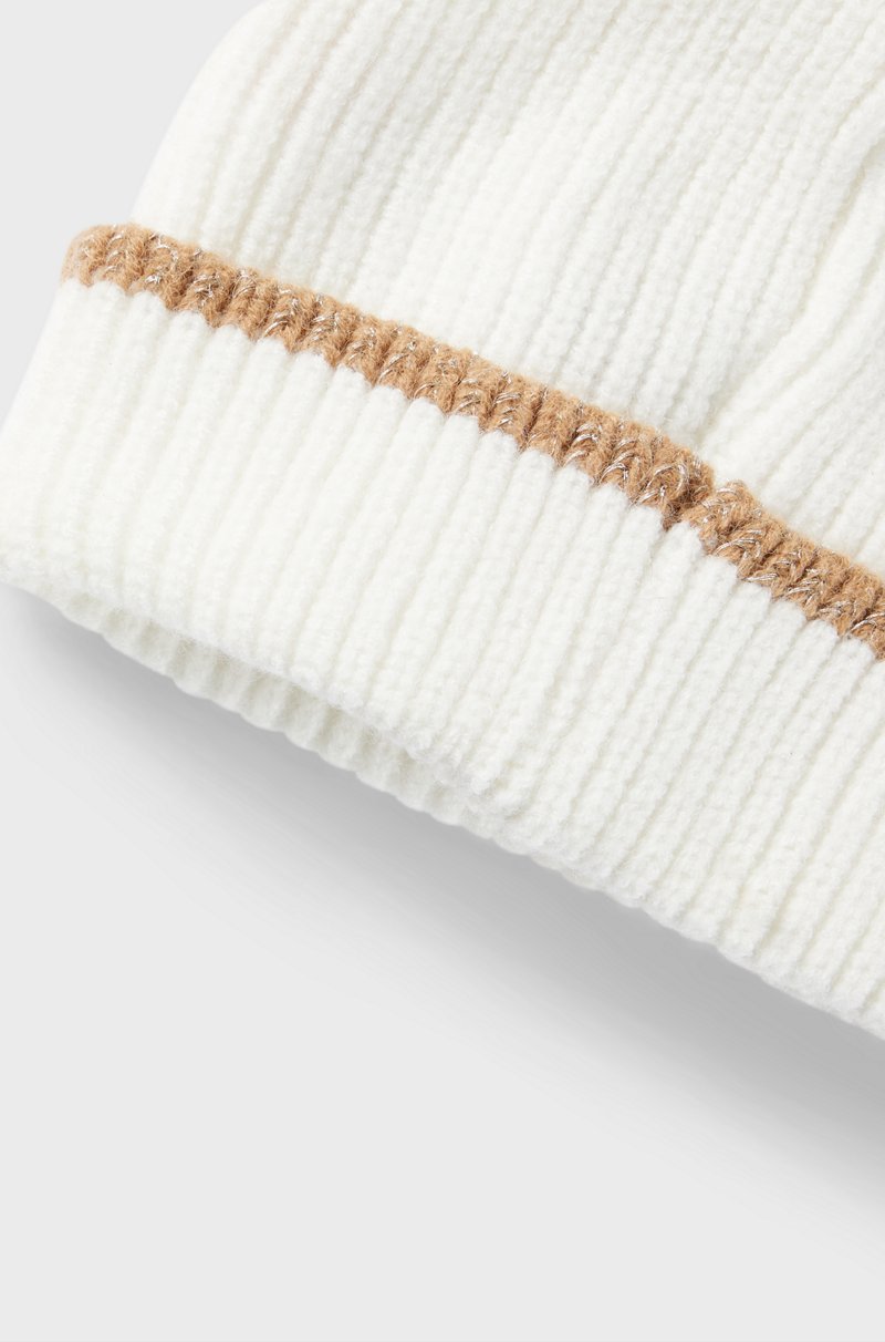 Hugo Boss Gorro de punto para niños con logo de efecto metalizado Tienda