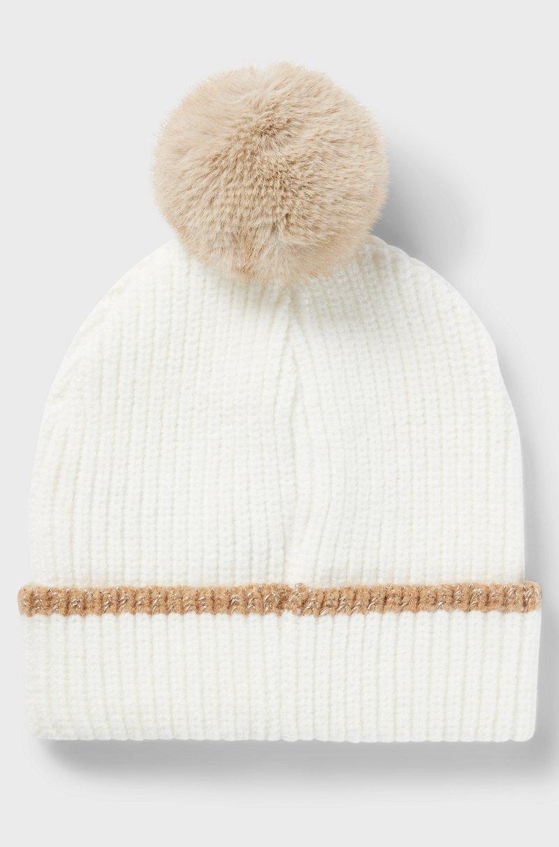 Hugo Boss Gorro de punto para niños con logo de efecto metalizado Tienda