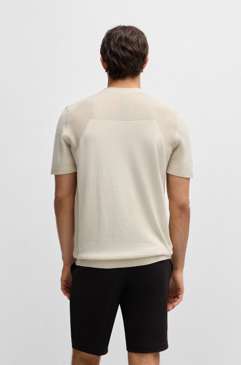 Hugo Boss Camiseta activa de algodón con diferentes estructuras Tienda