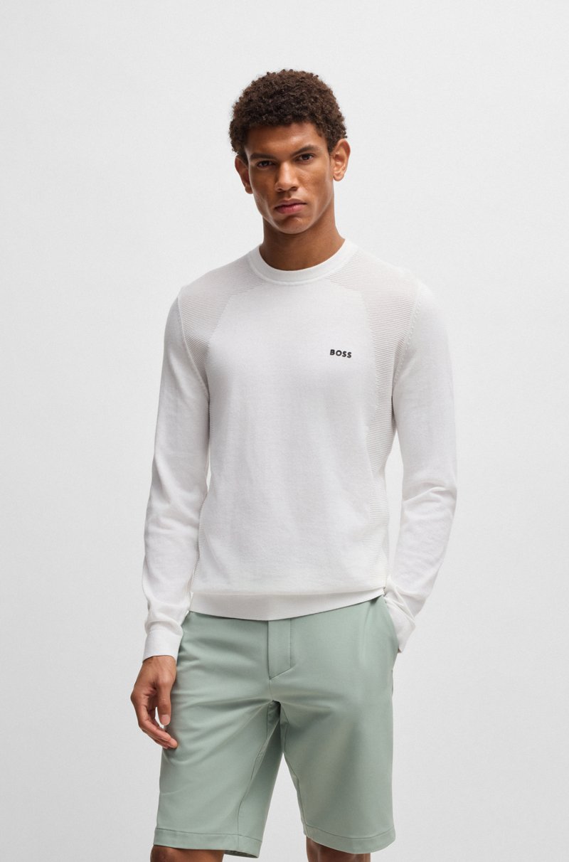 Hugo Boss Jersey regular fit de algodón con detalle de logo estampado Rebajas online
