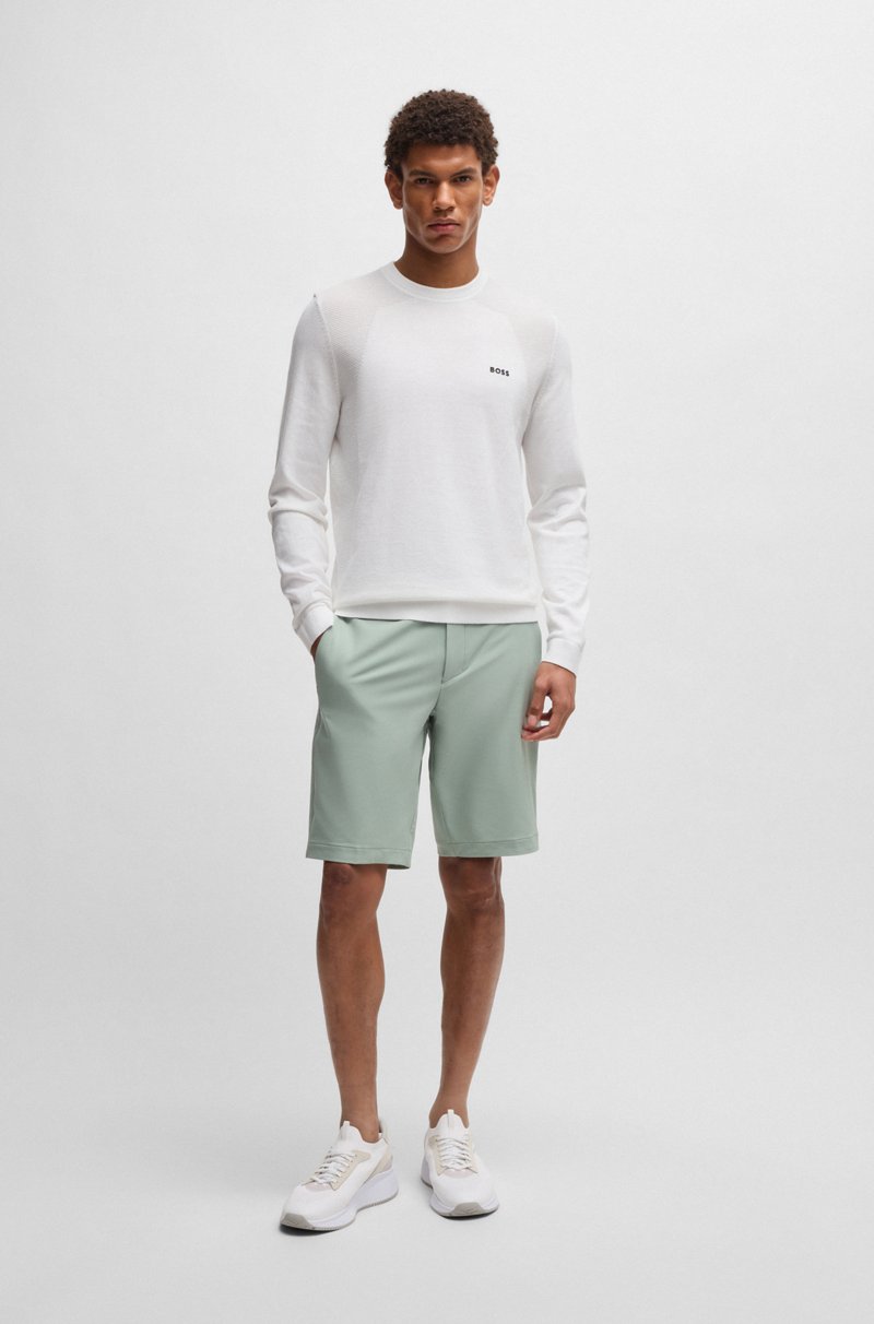Hugo Boss Jersey regular fit de algodón con detalle de logo estampado Rebajas online