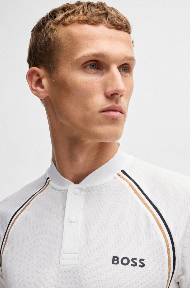 Hugo Boss Polo slim fit deportivo de malla superelástica Rebajas top