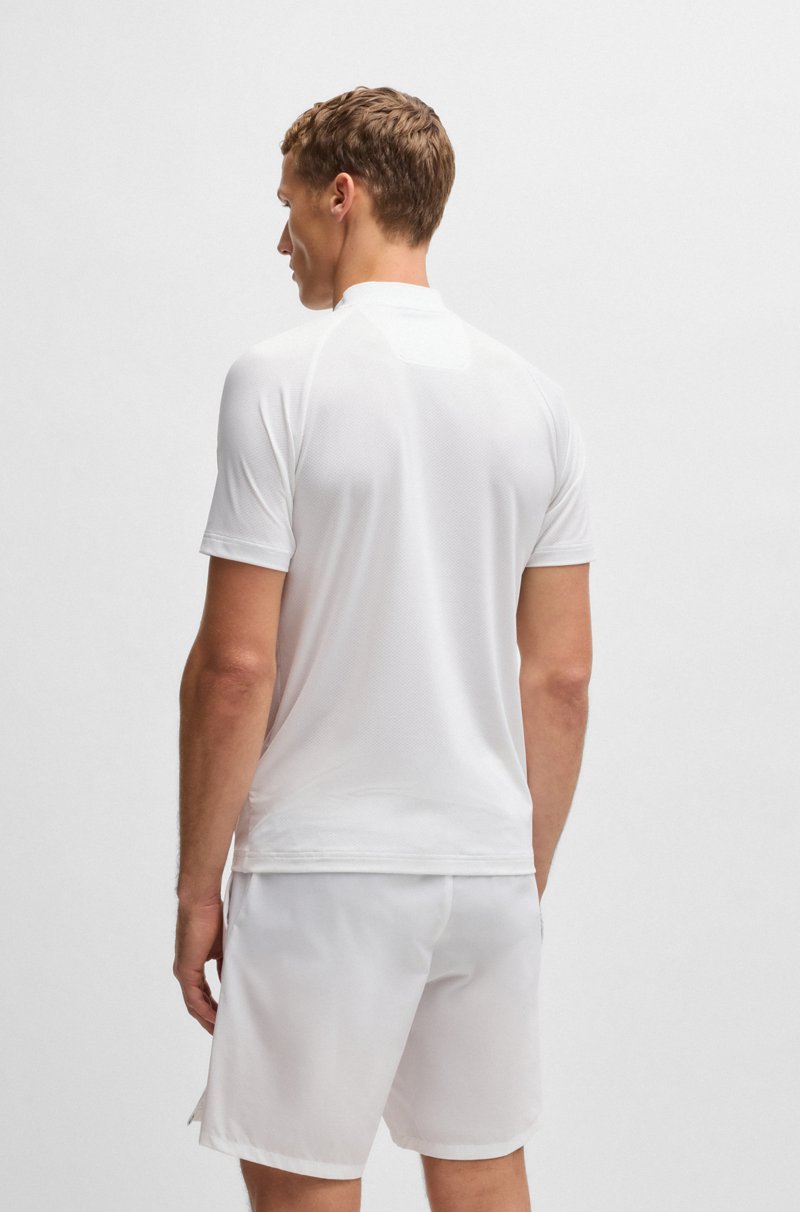 Hugo Boss Polo slim fit deportivo de malla superelástica Rebajas top