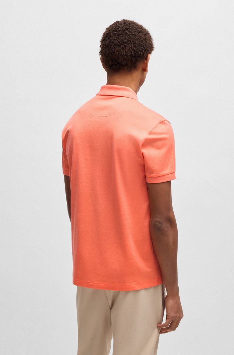 Hugo Boss Polo de algodón estructurado con cuello con cremallera Envío gratis