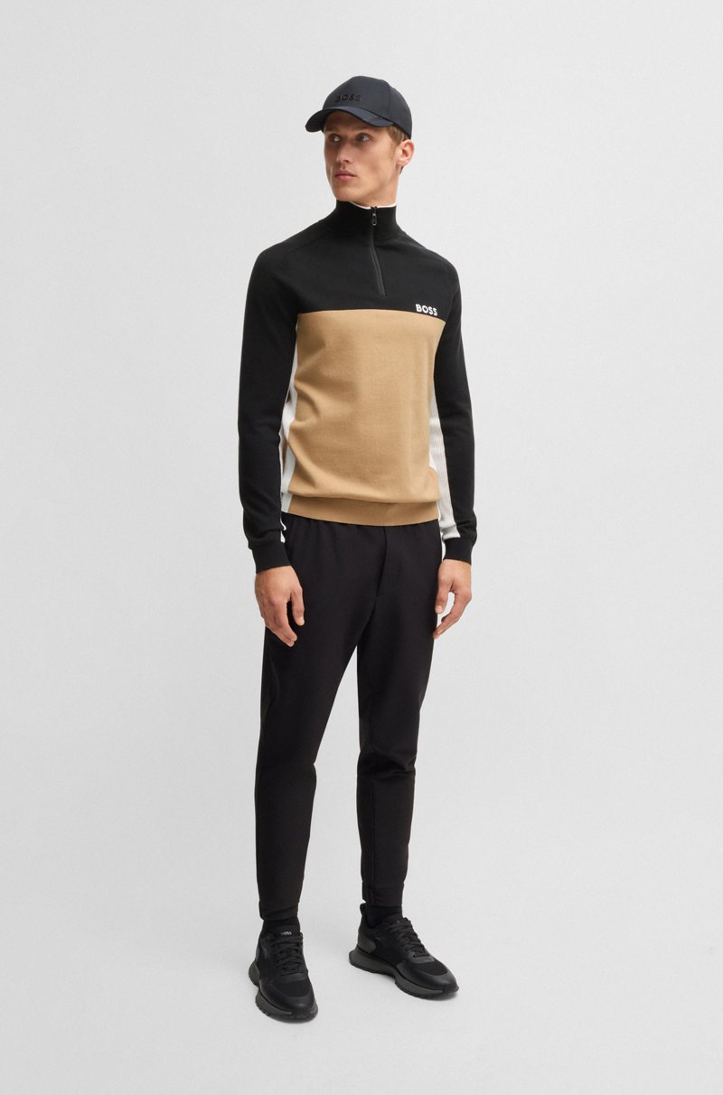 Hugo Boss Jersey regular fit de algodón con bloques de color Envío gratis