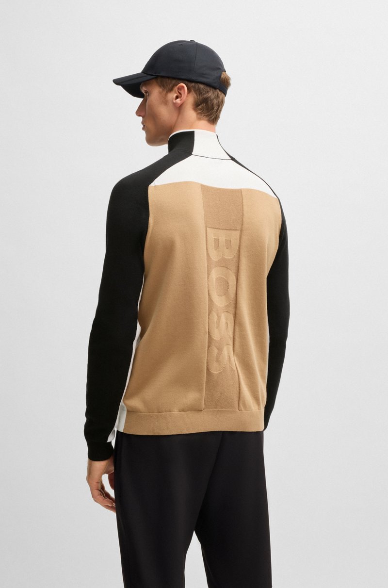 Hugo Boss Jersey regular fit de algodón con bloques de color Envío gratis