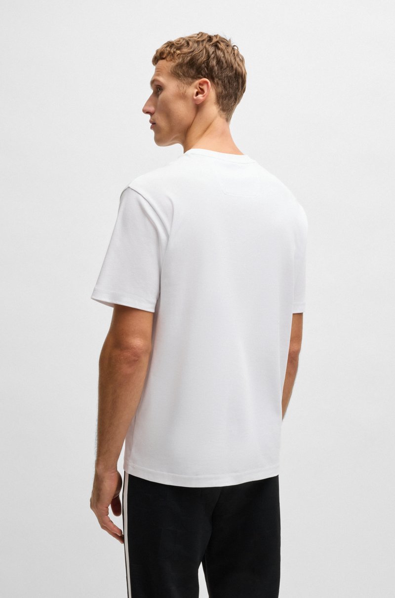 Hugo Boss Camiseta de interlock de algodón con ilustración de círculos Últimos 3 días