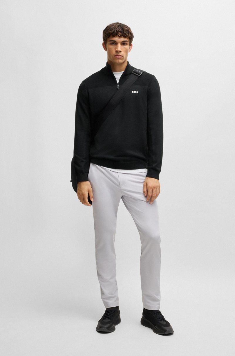 Hugo Boss Jersey con cremallera de la marca en tejido Dry-Flex Grandes descuentos