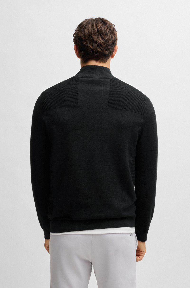 Hugo Boss Jersey con cremallera de la marca en tejido Dry-Flex Grandes descuentos
