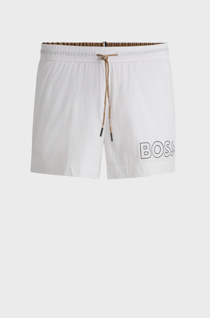 Hugo Boss Bañador tipo shorts en tejido de secado rápido con logo en contorno Envío internacional gratuito