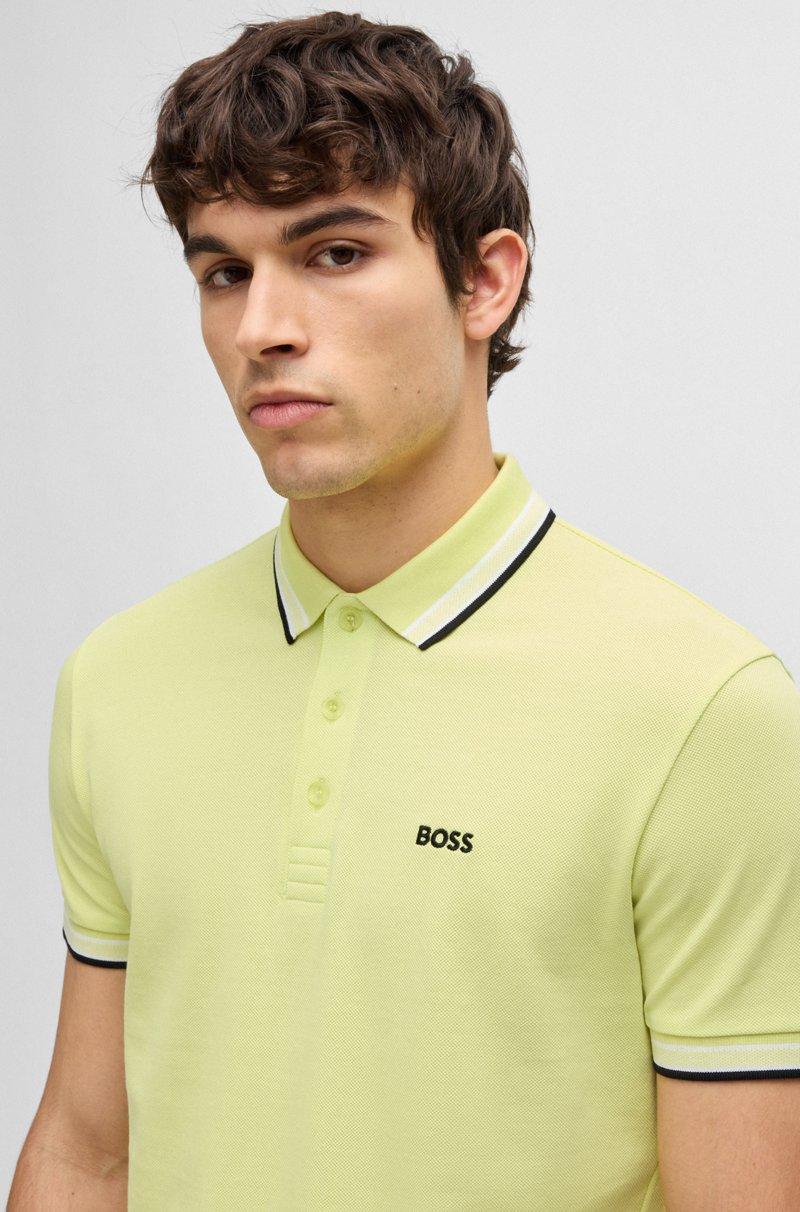 Hugo Boss Polo Paddy de piqué de algodón con logo en el reverso del cuello Tienda de fábrica