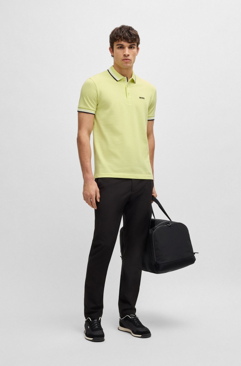 Hugo Boss Polo Paddy de piqué de algodón con logo en el reverso del cuello Tienda de fábrica