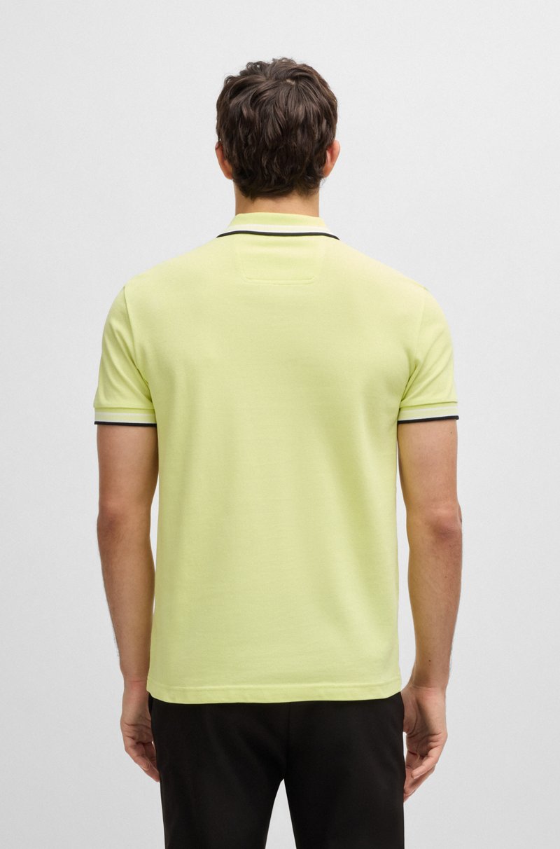Hugo Boss Polo Paddy de piqué de algodón con logo en el reverso del cuello Tienda de fábrica