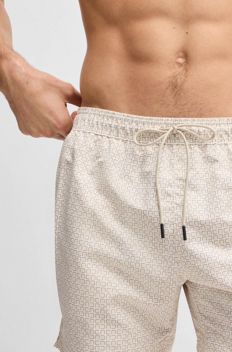 Hugo Boss Bañador con cordón en la cintura y estampado integral Precios de Black Friday