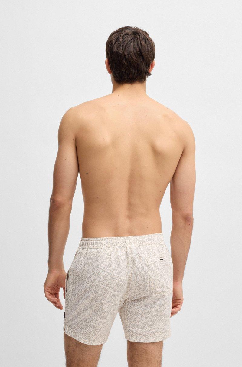 Hugo Boss Bañador con cordón en la cintura y estampado integral Precios de Black Friday