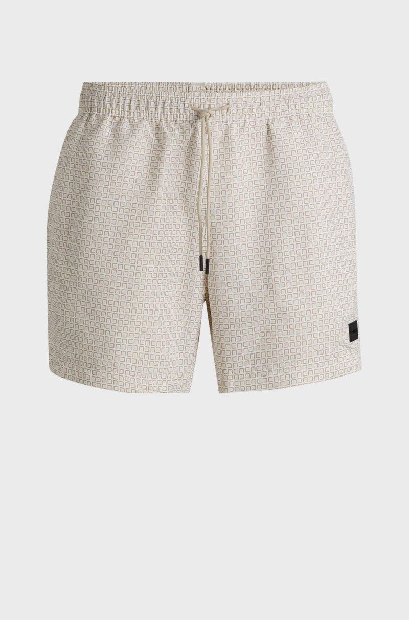 Hugo Boss Bañador con cordón en la cintura y estampado integral Precios de Black Friday