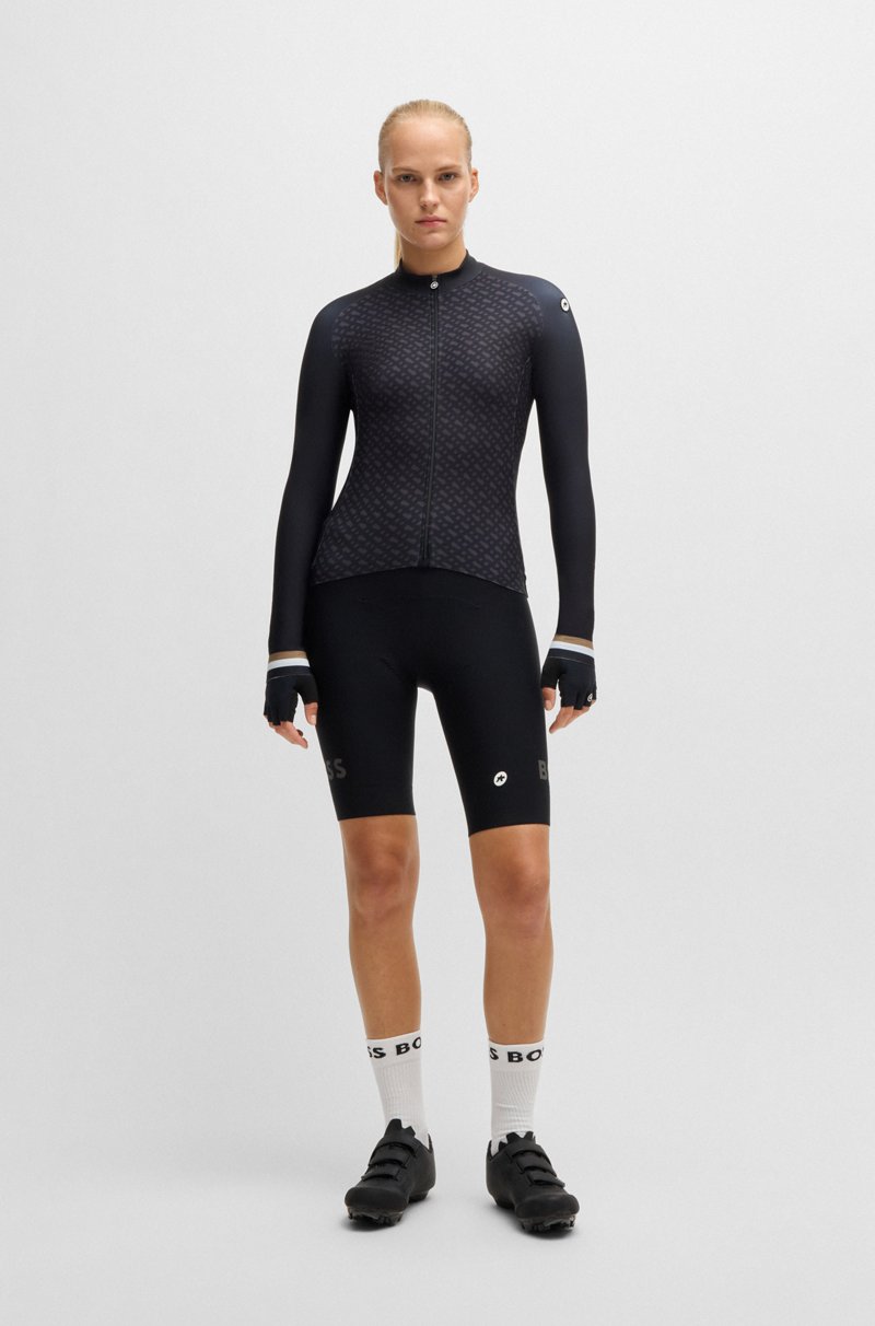 Hugo Boss Maillot de entrenamiento BOSS x ASSOS negro con tres bolsillos traseros Oferta exclusiva