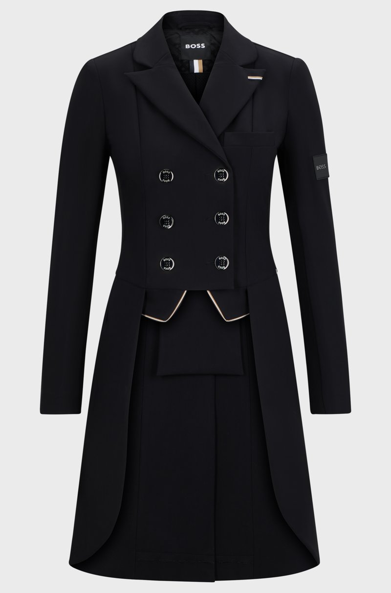 Hugo Boss Chaqueta de cola de equitación con pesos ajustables en la cola Descuento por venta flash