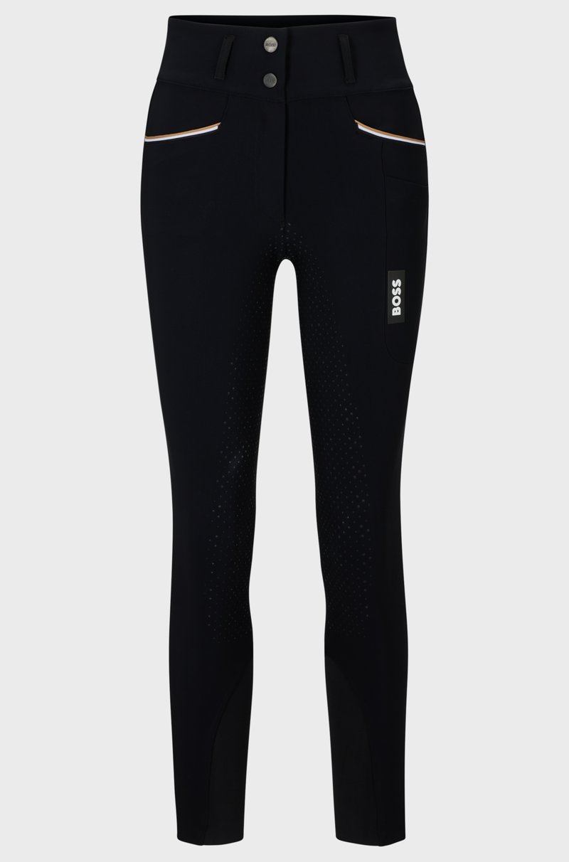 Hugo Boss Pantalones de equitación de material superelástico con agarre integral Ofertas