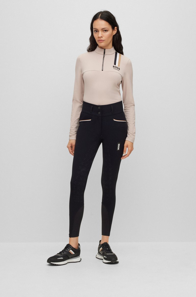 Hugo Boss Pantalones de equitación de material superelástico con agarre integral Ofertas