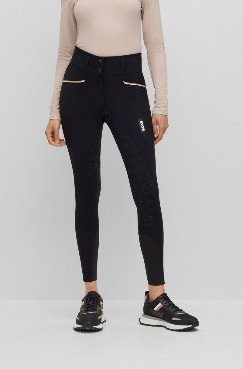 Hugo Boss Pantalones de equitación de material superelástico con agarre integral Ofertas