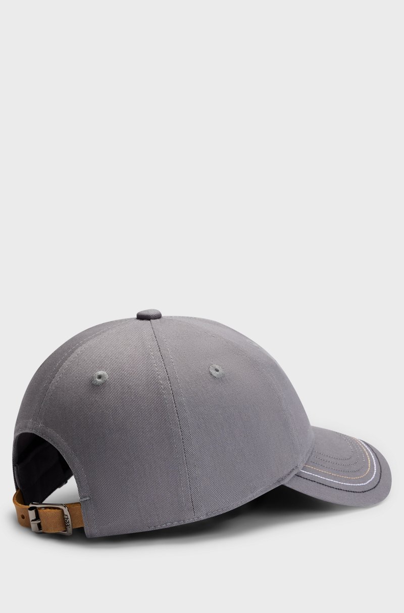 Hugo Boss Gorra para equitación con logo bordado y correa de piel En oferta