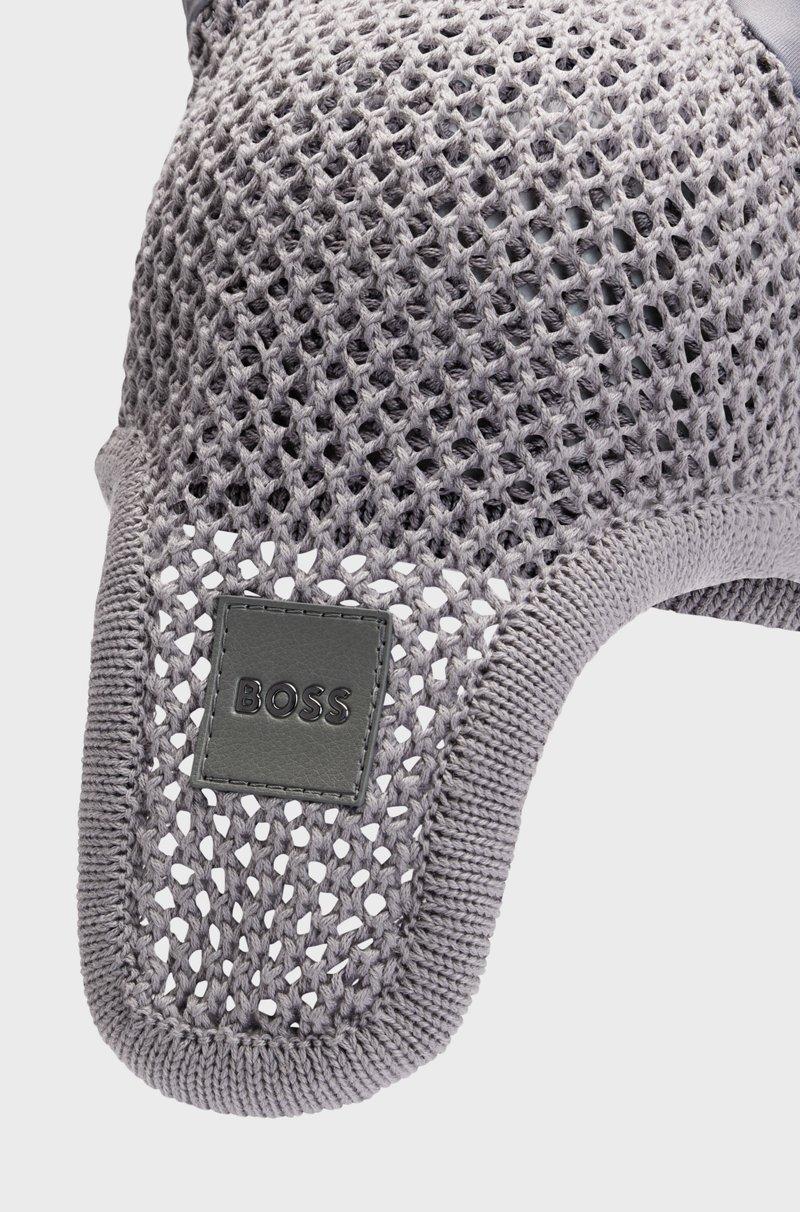 Hugo Boss Mosquero de equitación de croché con parche de logo Tienda