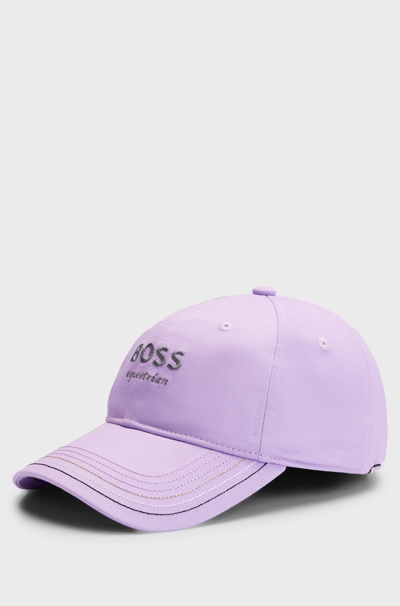 Hugo Boss Gorra para equitación con logo bordado y correa de piel Envío gratis