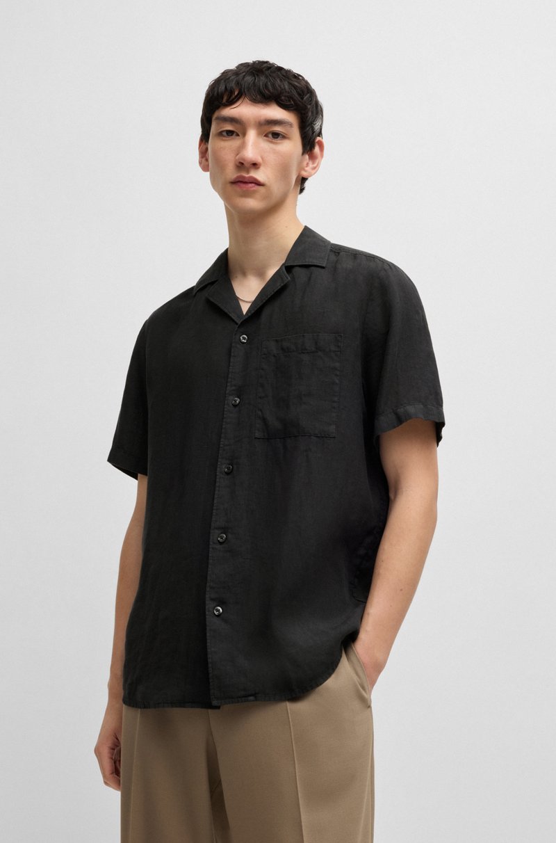 Hugo Boss Camisa relaxed fit de lino para diferentes ocasiones COMPRAR AHORA