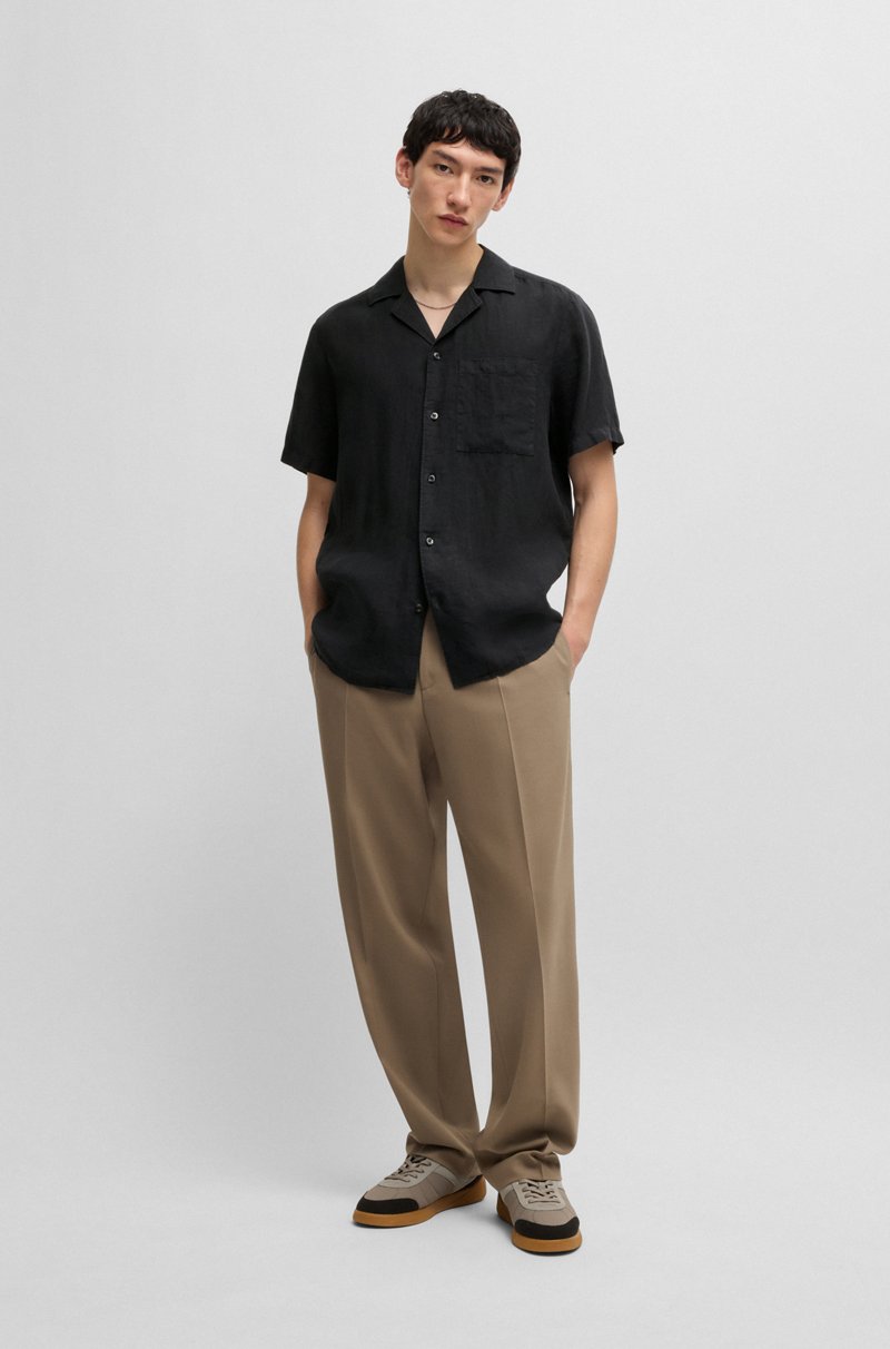 Hugo Boss Camisa relaxed fit de lino para diferentes ocasiones COMPRAR AHORA