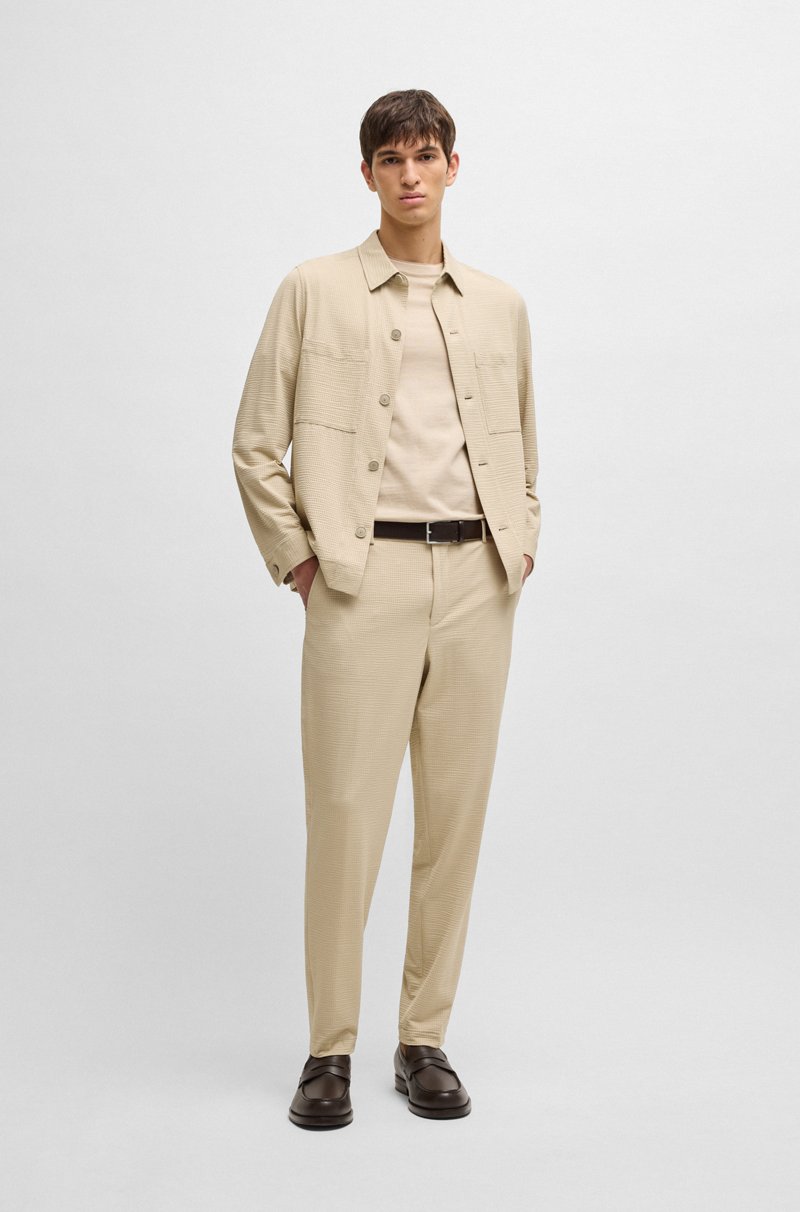 Hugo Boss Sobrecamisa relaxed fit en sirsaca elástica Últimos 2 días