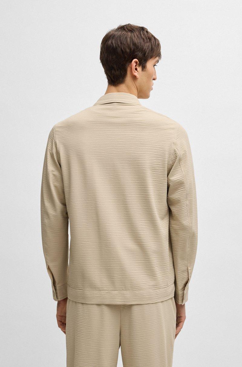Hugo Boss Sobrecamisa relaxed fit en sirsaca elástica Últimos 2 días