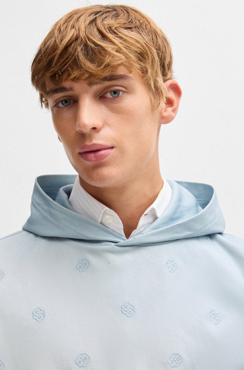 Hugo Boss Sudadera con capucha e ilustración de nubes con monogramas Double B Promoción trimestral