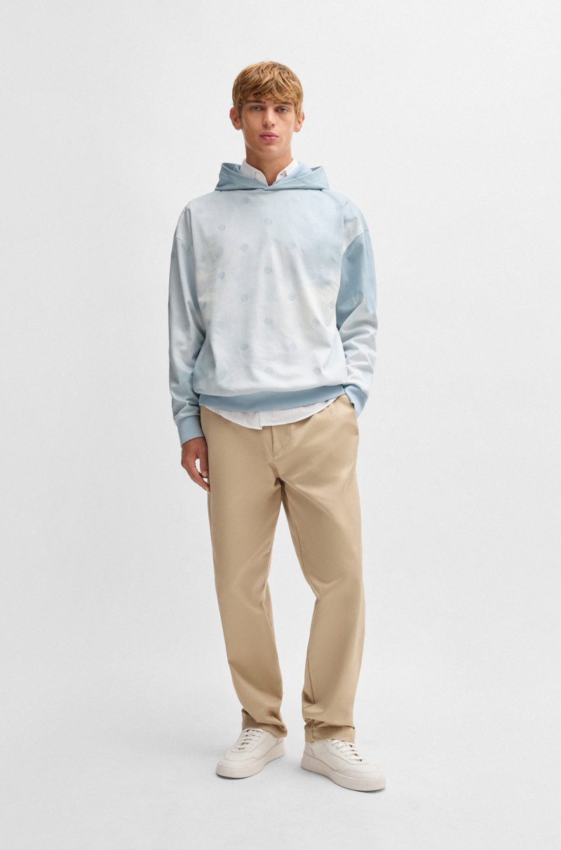 Hugo Boss Sudadera con capucha e ilustración de nubes con monogramas Double B Promoción trimestral