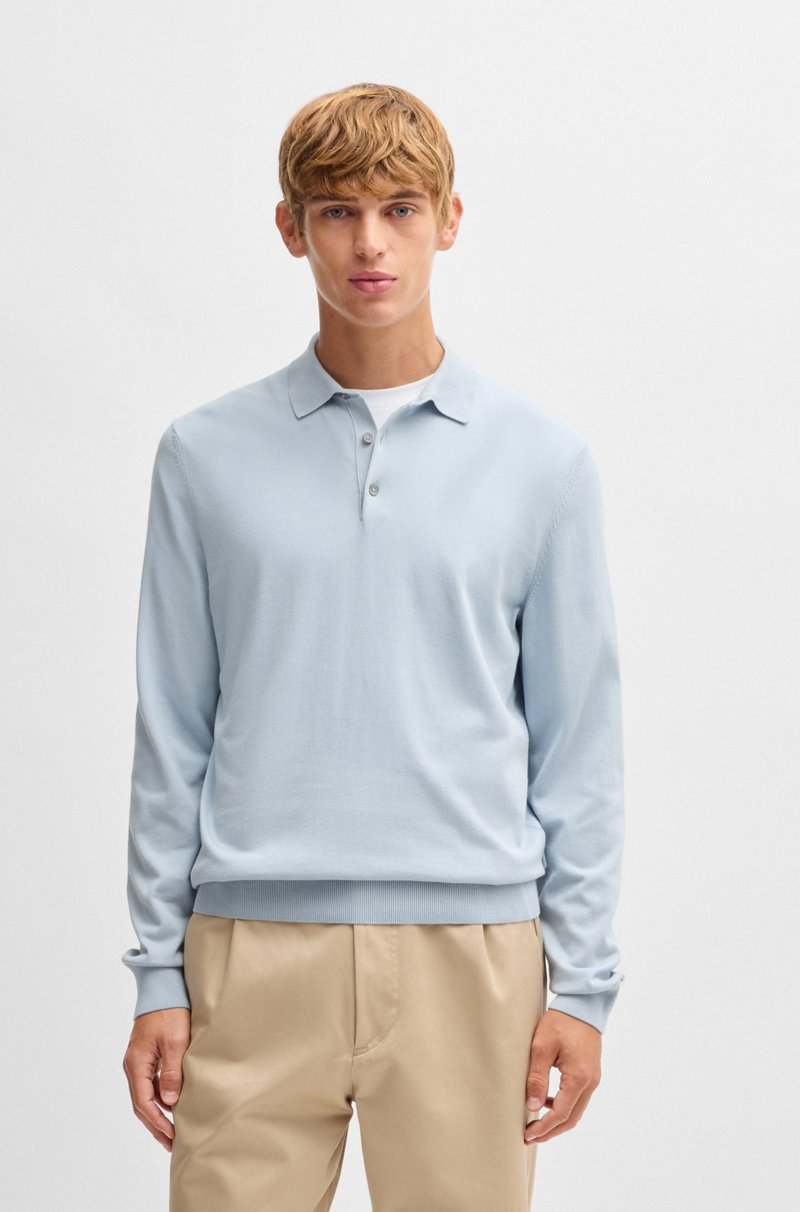 Hugo Boss Jersey estilo polo regular fit en punto de algodón Grandes descuentos