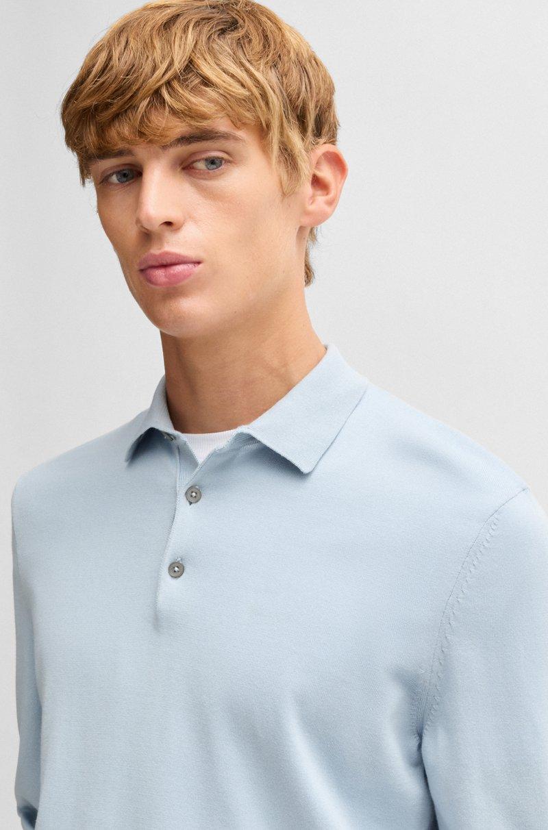 Hugo Boss Jersey estilo polo regular fit en punto de algodón Grandes descuentos