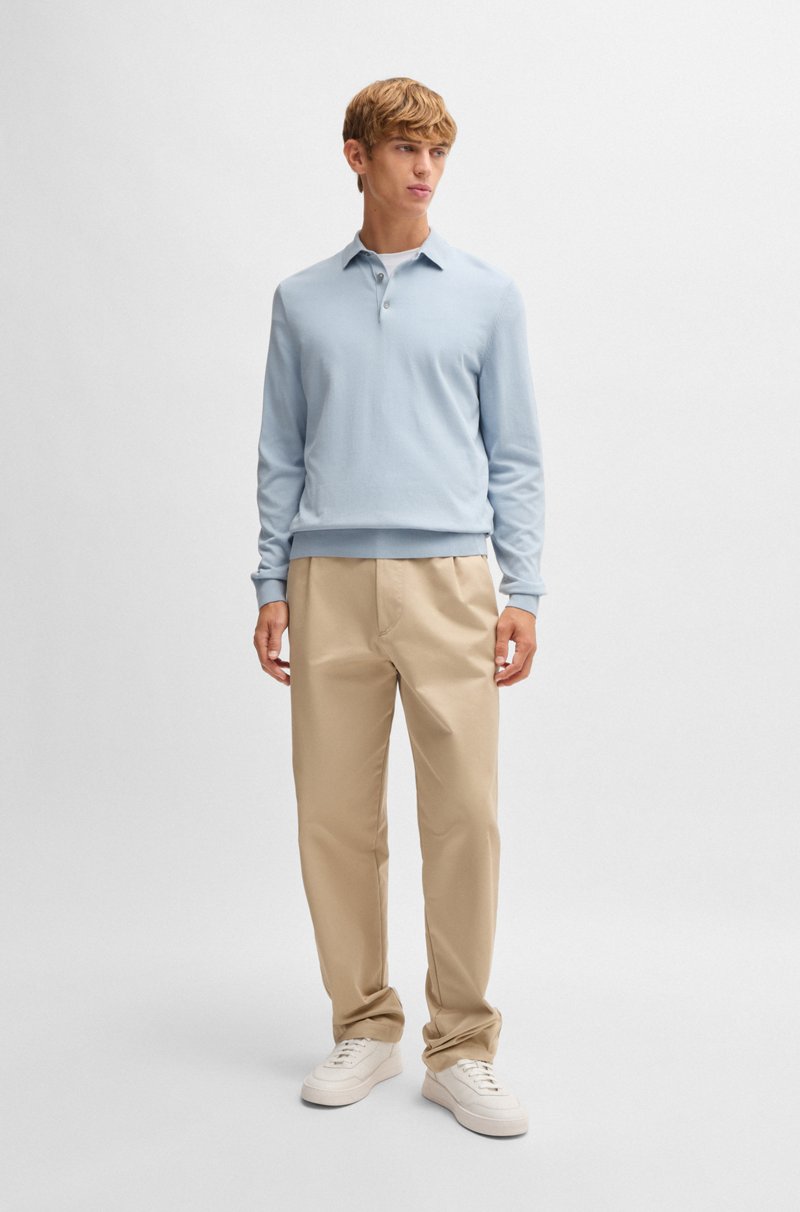 Hugo Boss Jersey estilo polo regular fit en punto de algodón Grandes descuentos