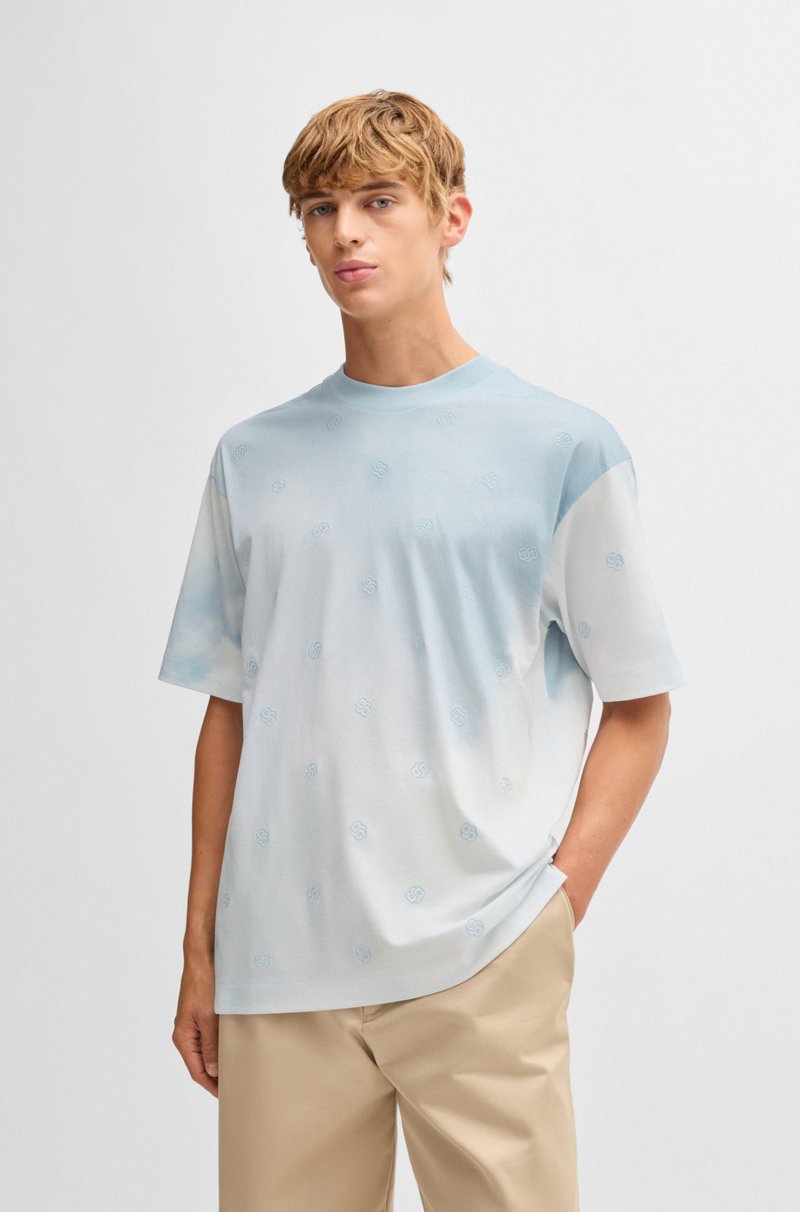 Hugo Boss Camiseta con ilustración de nubes y monogramas Double B Envío internacional gratuito
