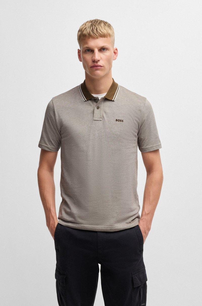 Hugo Boss Polo relaxed fit de piqué de algodón Oxford Tienda de fábrica