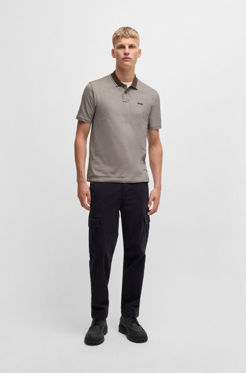 Hugo Boss Polo relaxed fit de piqué de algodón Oxford Tienda de fábrica