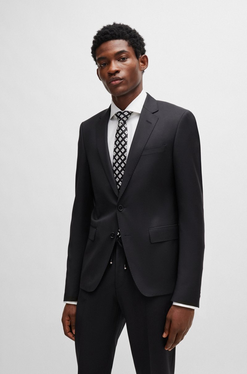 Hugo Boss Americana slim fit en sarga de lana virgen Descuentos del mes