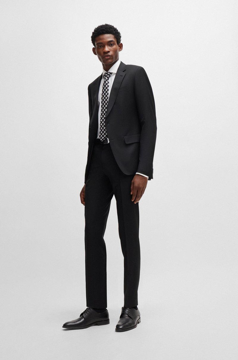 Hugo Boss Americana slim fit en sarga de lana virgen Descuentos del mes