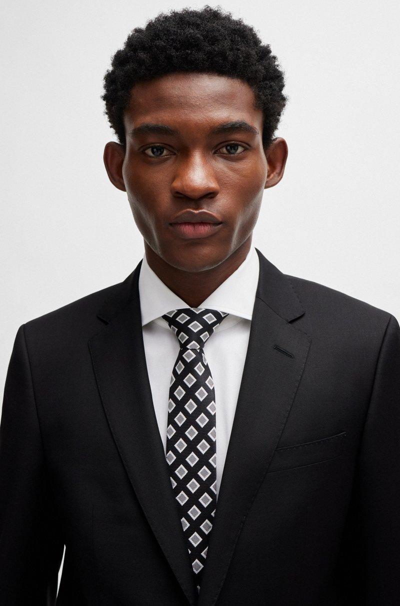 Hugo Boss Americana slim fit en sarga de lana virgen Descuentos del mes