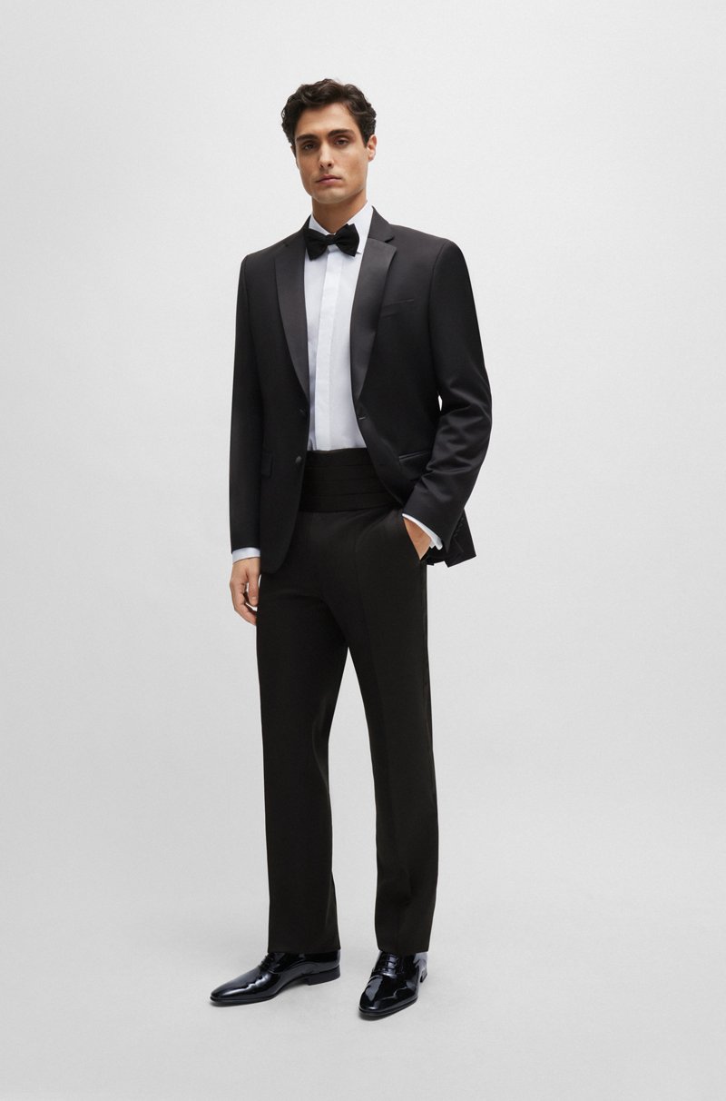 Hugo Boss Camisa de vestir slim fit en algodón elástico de planchado fácil Oferta exclusiva